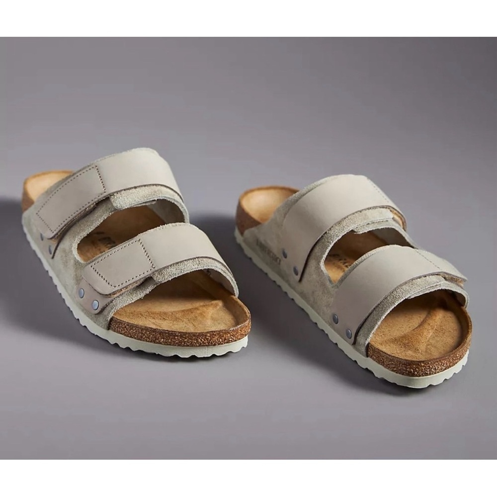+NEW Birkenstock Kyoto nubuck suede slides men size 46 EU - US 13